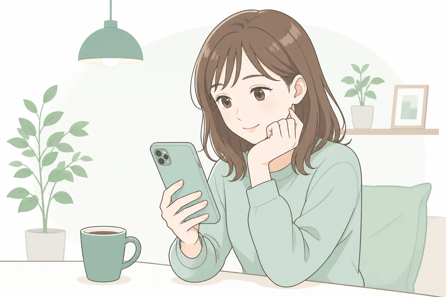 ヴェルニのリアルな口コミを確認しているイメージ