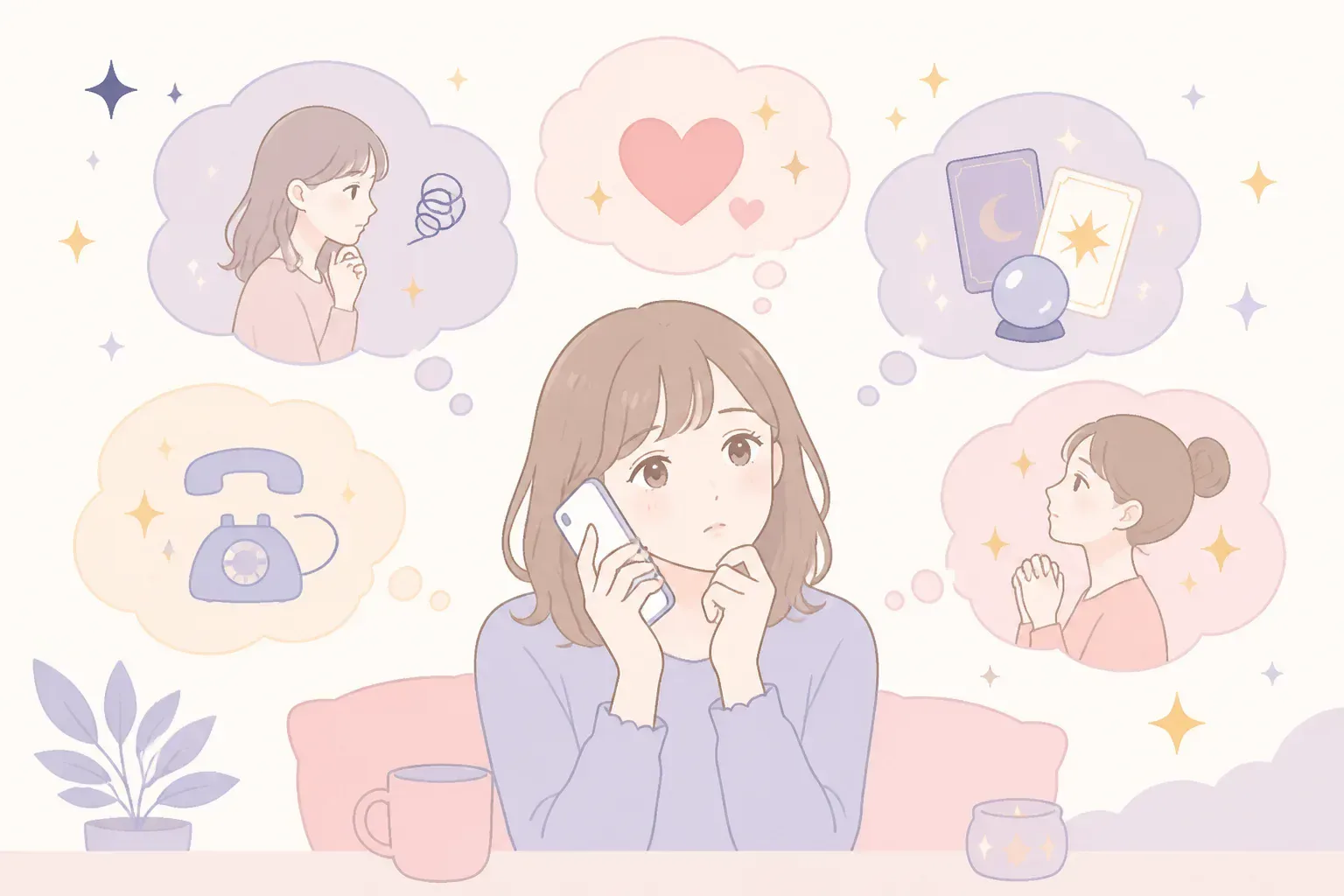 口コミを読んで安心する人のイメージ