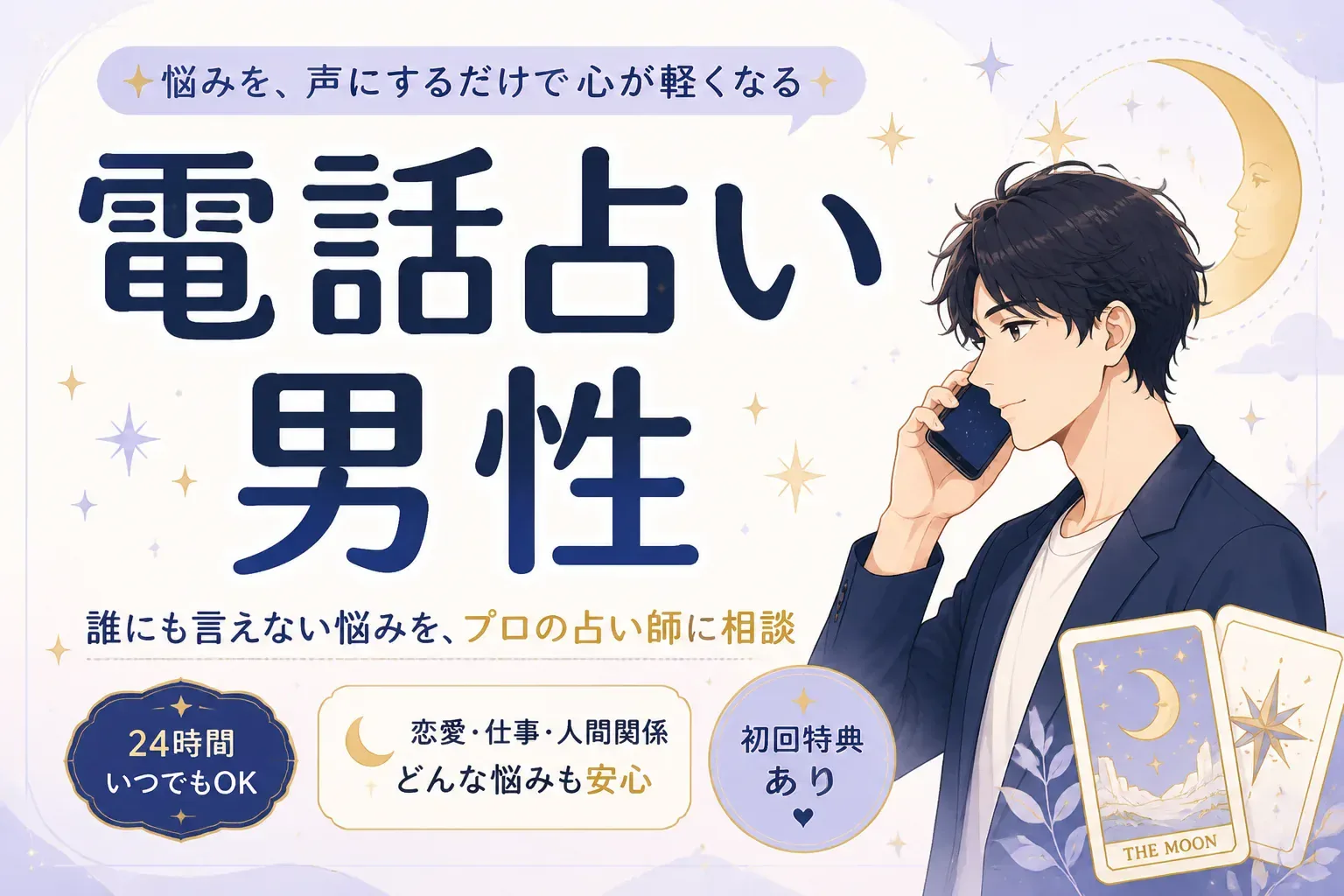 電話占いは男性にもおすすめ｜失敗しない選び方と人気サービス5選
