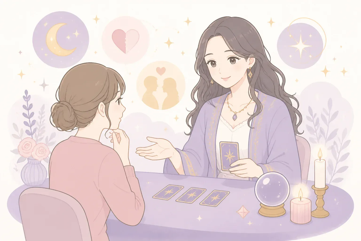 夜に一人で恋愛の悩みを抱える人のイメージ