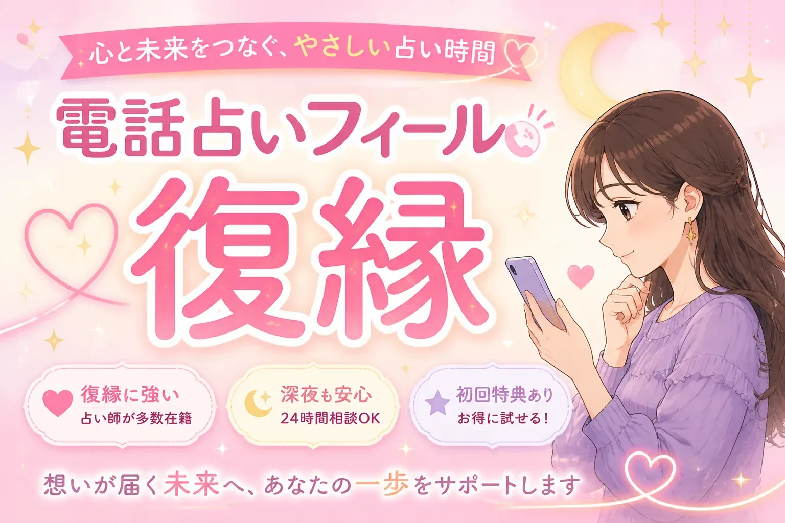 電話占いフィールは復縁に強い？当たると口コミで評判の占い師5人と料金・注意点