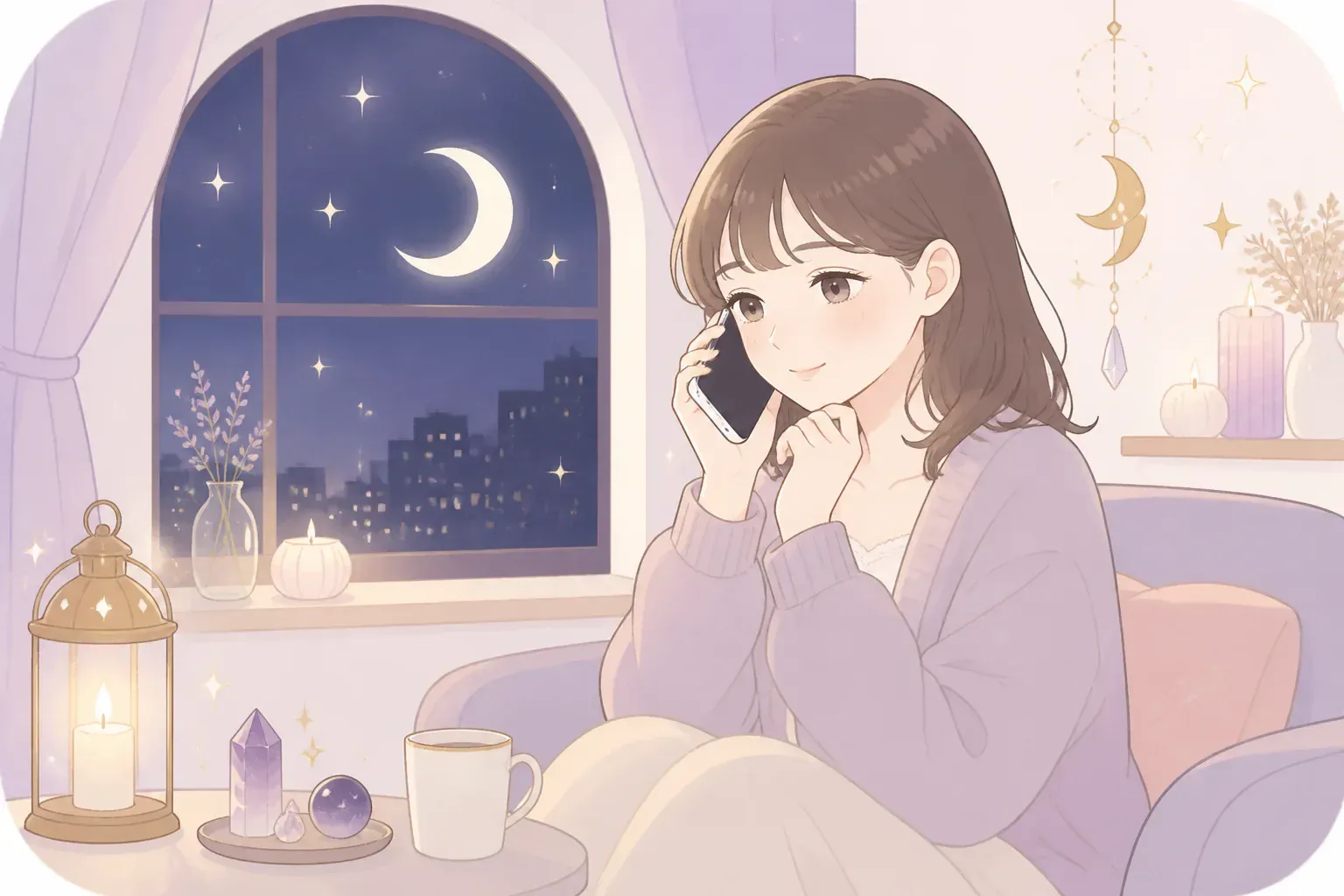 電話で相談している場面のイメージ
