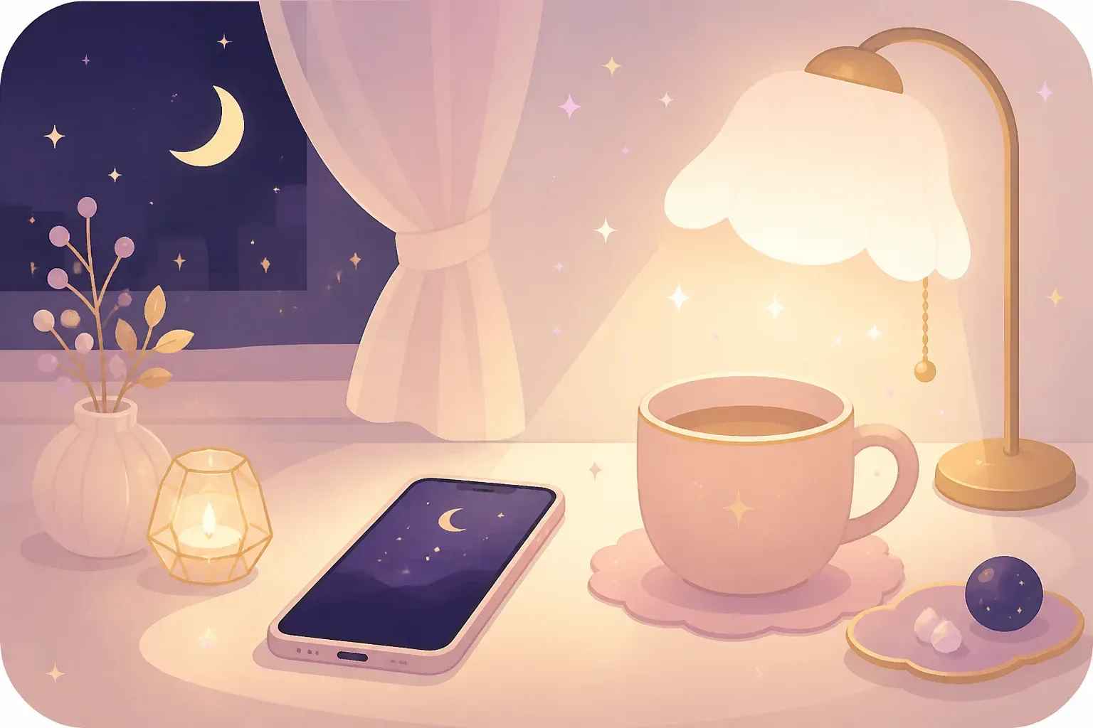夜に電話で相談する時間のイメージ